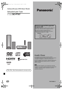Manuale Panasonic SC-PTX7 Sistema home theater