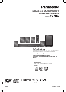 Manual Panasonic SC-XH50EG Sistemas de cinema em casa