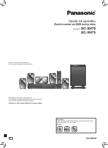 Priručnik Panasonic SC-XH75EP Kućno kino