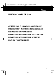 Manual de uso Whirlpool ADG 150 BR Lavavajillas