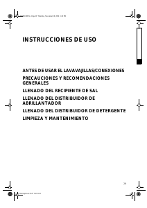 Manual de uso Whirlpool ADG 150/3 IN Lavavajillas
