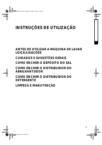 Manual Whirlpool ADG 151/1 Máquina de lavar louça