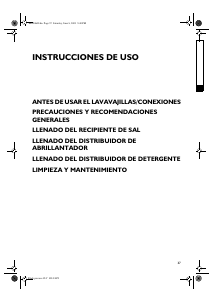 Manual de uso Whirlpool ADG 151/3 Lavavajillas