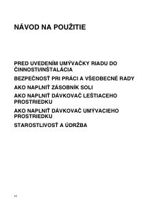 Návod Whirlpool ADG 3500 Umývačka riadu