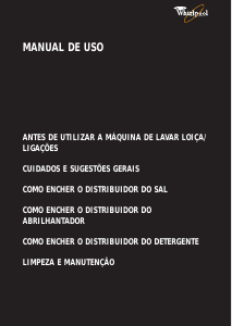 Manual Whirlpool ADG 3966 IXM Máquina de lavar louça