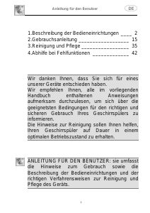 Bedienungsanleitung Whirlpool ADG 50205 Geschirrspüler