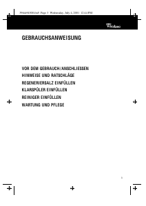 Bedienungsanleitung Whirlpool ADG Maxi Geschirrspüler