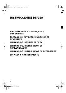 Manual de uso Whirlpool ADL 335 AV Lavavajillas