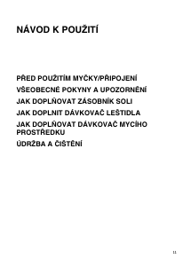 Manuál Whirlpool ADP 334 WH Myčka na nádobí
