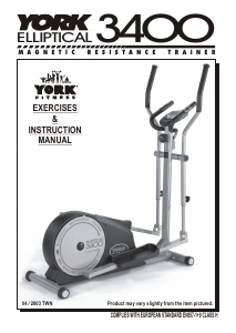 Handleiding York Fitness 3400 Elliptical Crosstrainer