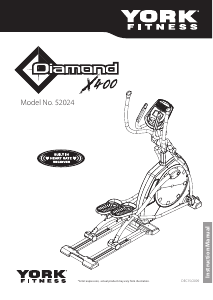 Handleiding York Fitness Diamond X400 Crosstrainer
