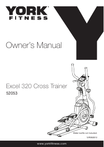 Handleiding York Fitness Excel 320 Crosstrainer