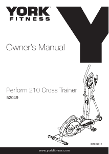 Manual York Fitness Perform 210 Cross Trainer