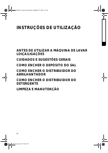 Manual Whirlpool ADP 5329 WH Máquina de lavar louça