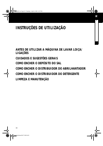 Manual Whirlpool ADP 543 WH Máquina de lavar louça