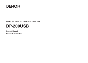 Handleiding Denon DP-200USB Platenspeler