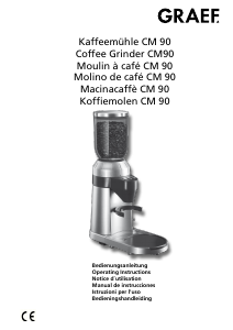 Handleiding Graef CM 90 Koffiemolen