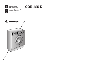 Εγχειρίδιο Candy CDB 485 D Πλυντήριο-Στεγνωτήριο