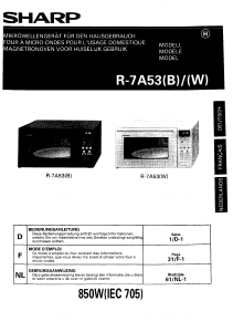 Handleiding Sharp R-7A53B Magnetron