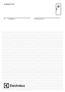 Manuale Electrolux KUB2AF72S Congelatore