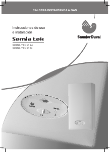 Manual de uso Saunier Duval Semia Tek F 24 Caldera de gas