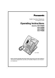 Handleiding Panasonic KX-T7625 Telefoon