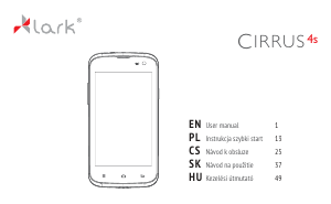 Bruksanvisning Lark Cirrus 4s Mobiltelefon
