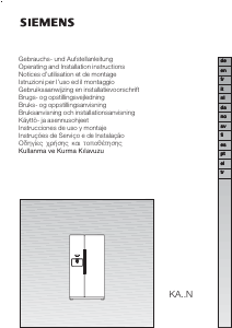 Manual Siemens KA58NP95 Frigorífico combinado