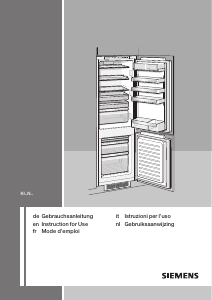 Manual Siemens KI34NP60 Fridge-Freezer