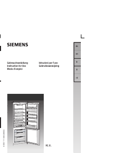 Bedienungsanleitung Siemens KI34VA50 Kühl-gefrierkombination
