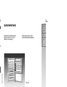 Manual Siemens KI34VA50 Fridge-Freezer