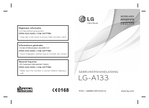 Bruksanvisning LG A133 Mobiltelefon