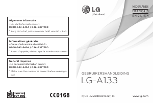 Manual LG A133GO Mobile Phone