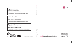 Bruksanvisning LG BL40 Mobiltelefon