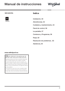Manual de uso Whirlpool WTD 950B BK EU Secadora