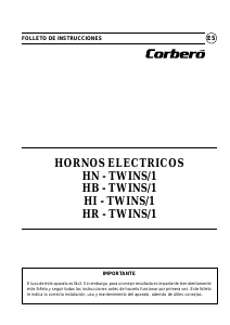 Manual de uso Corberó HB-TWINS/1 Horno