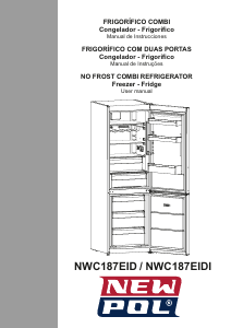 Manual de uso New Pol NWC187EIDI Frigorífico combinado