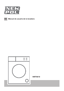 Manual de uso New Pol NWT0810 Lavadora
