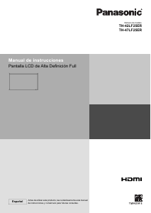 Manual de uso Panasonic TH-42LF25ER Televisor de LCD