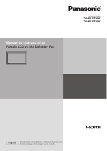 Manual de uso Panasonic TH-47LFP30W Televisor de LCD