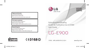 Manual LG E900 Mobile Phone