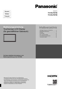 Bedienungsanleitung Panasonic TH-65LFB70E LCD fernseher