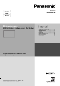 Bruksanvisning Panasonic TH-80LFB70E LCD TV