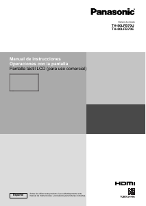 Manual de uso Panasonic TH-80LFB70U Televisor de LCD