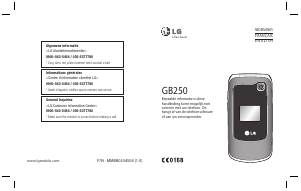Bruksanvisning LG GB250 Mobiltelefon