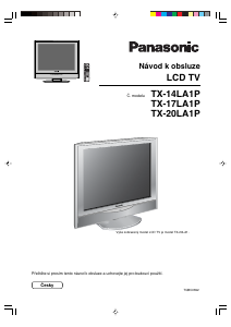 Manuál Panasonic TX-17LA1P LCD televize