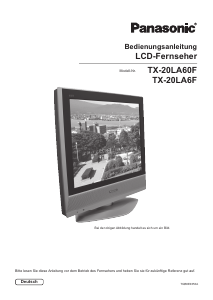 Bedienungsanleitung Panasonic TX-20LA6F LCD fernseher