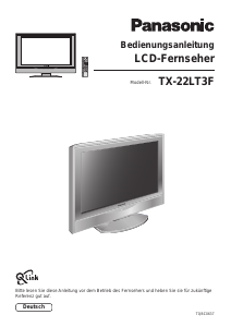 Bedienungsanleitung Panasonic TX-22LT3F LCD fernseher