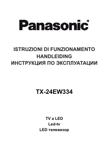 Manuale Panasonic TX-24EW334 LCD televisore