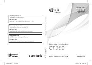 Manual LG GT350i Mobile Phone